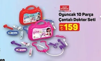 Oyuncak 10 Parça Çantalı Doktor Seti