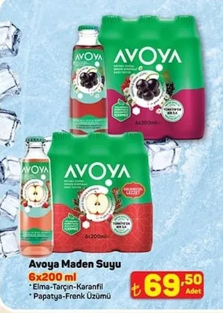 Avoya Maden Suyu 6X200 Ml