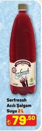 Serfressh Acılı Şalgam Suyu 2 L