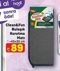 Clean&Fun Bulaşık Kurutma Matı