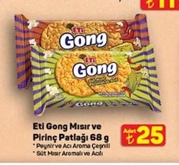 Eti Gong Mısır Ve Pirinç Patlağı 68 G