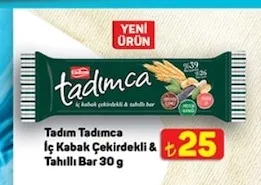 Tadım Tadımca İç Kabak Çekirdekli & Tahıllı Bar 30 G
