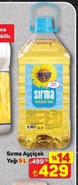 Sırma Ayçiçek Yağı 5L