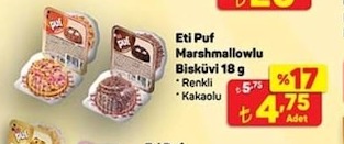 Eti Puf Marshmallowlu Bisküvi 18 G