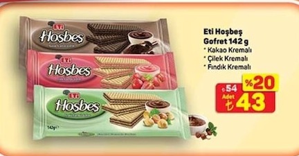 Eti Hoşbeş Gofret 142 G