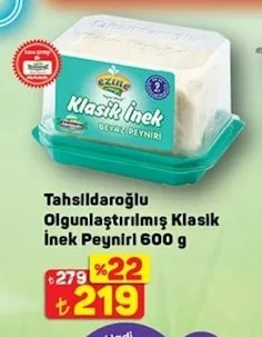 Tahsi̇Ldaroğlu Olgunlaştırılmış Klasik İnek Peyniri 600 G