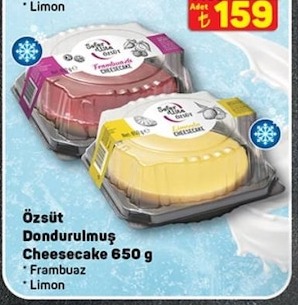 Özsüt Dondurulmuş Cheesecake 650 G
