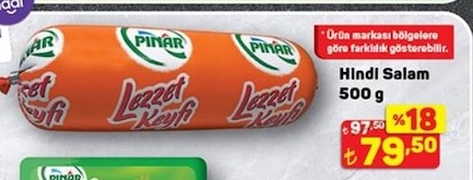 Pınar Hindi Salam 500 G