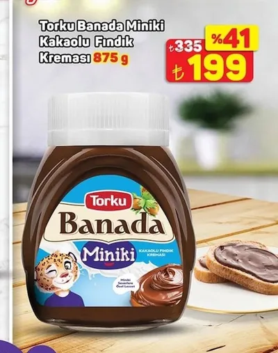 Torku Banada Miniki Kakaolu Fındık Kreması 875 G