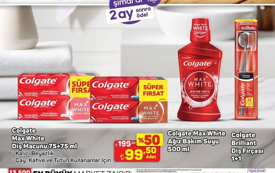 Colgate Max White Diş Macunu 75+75 Ml