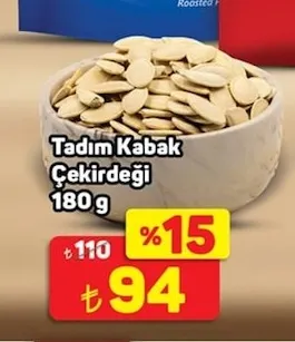 Tadım Kabak Çekirdeği 180 G