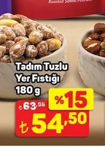 Tadım Tuzlu Yer Fıstığı 180 G