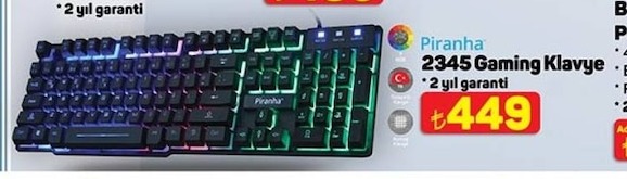 Piranha 2345 Gaming Klavye