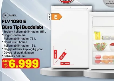 Flavel Flv 1090 E Büro Tipi Buzdolabı