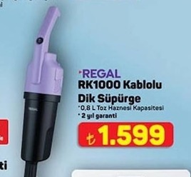 Regal Rk1000 Kablolu Dik Süpürge