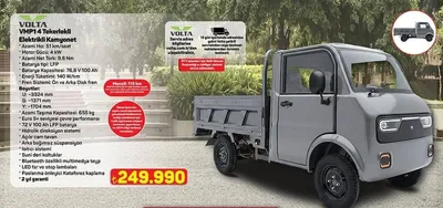 Volta Vmp14 Tekerlekli Elektrikli Kamyonet
