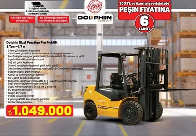Dolphin Dizel Prestige Pro Forklift 3 Ton -4,7 M