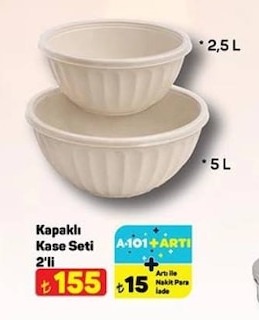 Kapaklı Kase Seti 2'Li