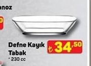 Defne Kayık Tabak 230 Cc