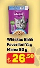 Whiskas Balık Favorileri Yaş Mama 85 G