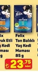 Felix Ton Balıklı Yaş Kedi Maması 85 G