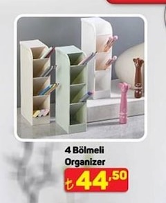 4 Bölmeli Organizer