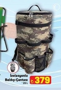İzolasyonlu Balıkçı Çantası 28 L