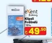 Exent Fishing Klipsli Fırdöndü 101'Li