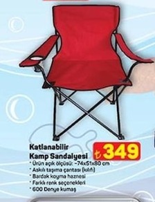 Katlanabilir Kamp Sandalyesi