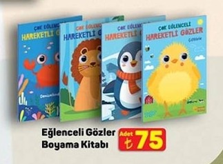 Eğlenceli Gözler Boyama Kitabı