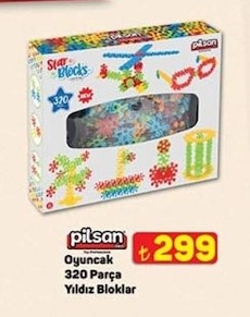 Pilsan Oyuncak 320 Parça Yıldız Bloklar