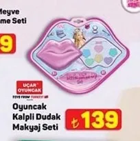 Oyuncak Kalpli Dudak Makyaj Seti