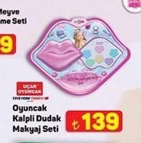 Oyuncak Kalpli Dudak Makyaj Seti