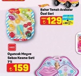 Oyuncak Meyve Sebze Kesme Seti 7'Li