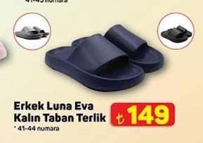 Erkek Luna Eva Kalın Taban Terlik