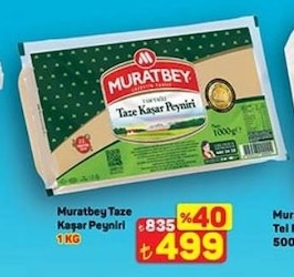 Muratbey Taze Kaşar Peyniri 1 Kg