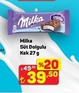 Milka Süt Dolgulu Kek 27 G