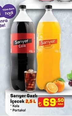 Sarıyer Gazlı İçecek 2,5 L