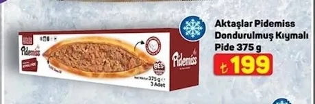 Aktaşlar Pidemiss Dondurulmuş Kıymalı Pide 375 G