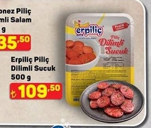 Erpiliç Piliç Dilimli Sucuk 500 G