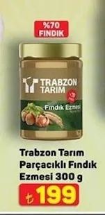 Trabzon Tarım Parçacıklı Fındık Ezmesi 300 G