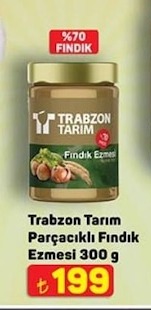 Trabzon Tarım Parçacıklı Fındık Ezmesi 300 G