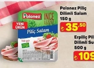 Polonez Piliç Dilimli Salam 150 G