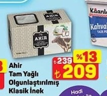 Ahir Tam Yağlı Olgunlaştırılmış Klasik İnek