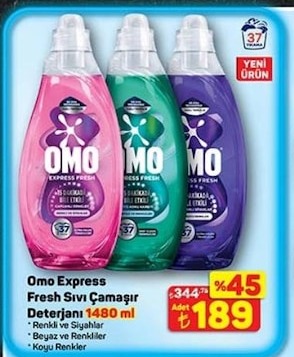 Omo Express Fresh Sıvı Çamaşır Deterjanı 1480 Ml
