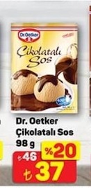 Dr. Oetker Çikolatalı Sos 98 G