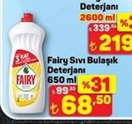 Fairy Sıvı Bulaşık Deterjanı 650 Ml