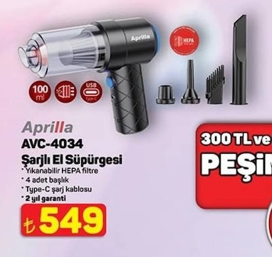 Aprilla Avc-4034 Şarjlı El Süpürgesi