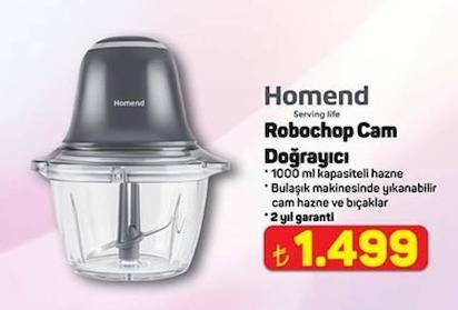 Homend Robochop Cam Doğrayıcı