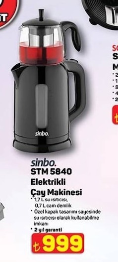 Sinbo Stm 5840 Elektrikli Çay Makinesi